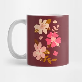 Pink hibiscus flowers Mug